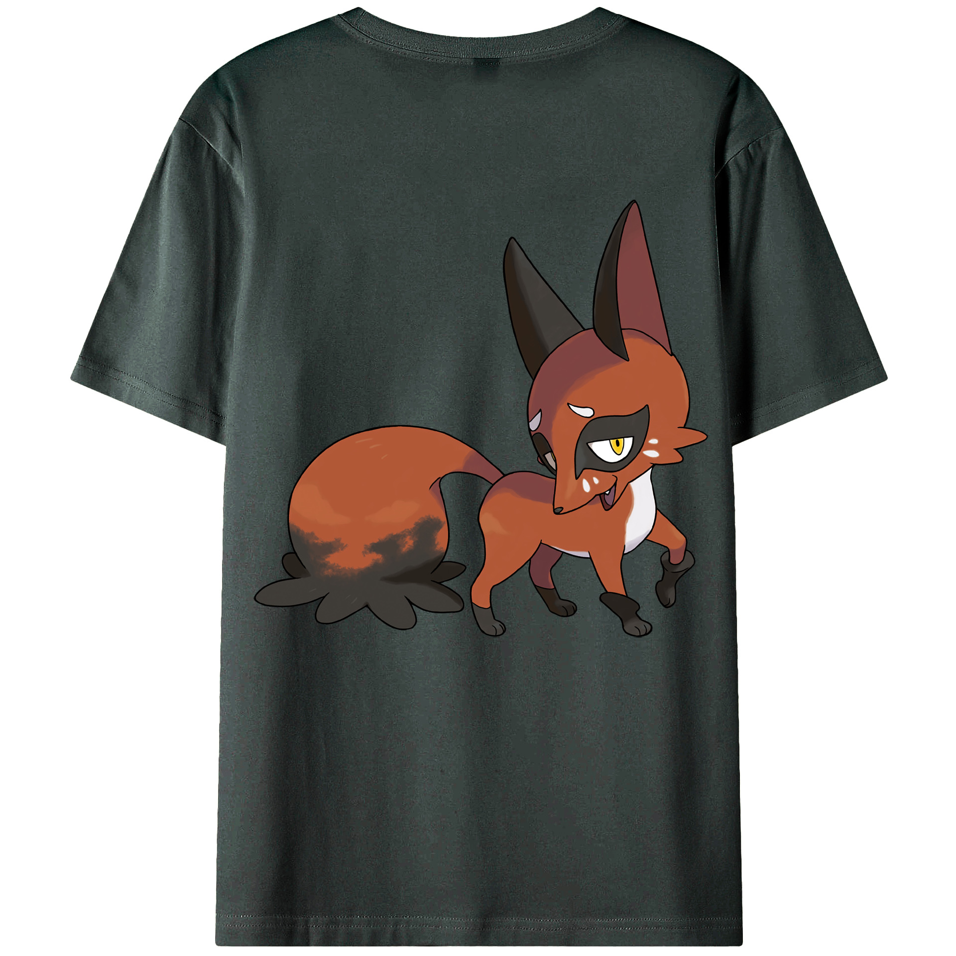 （画像用） ポケットモンスター Pokémon 綿100％ メンズ半袖Tシャツ（バックプリント） 通気性